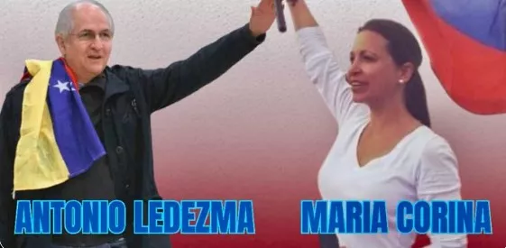 Ledezma y María Corina Machado