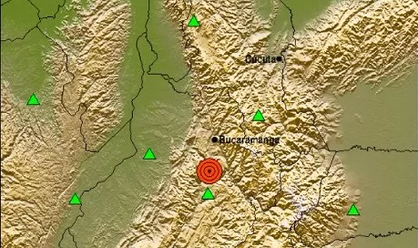 Sismo de magnitud 5.7 se registró en Colombia (+TUIT)