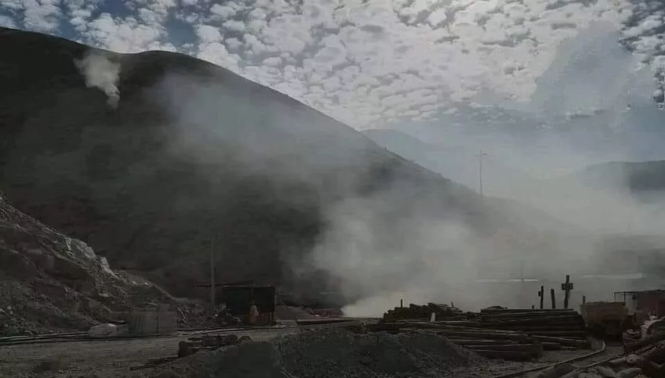 incendio en mina de oro en perú