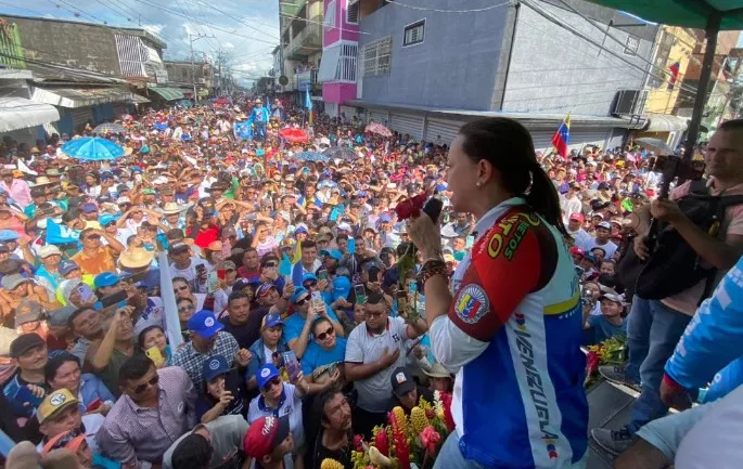 María Corina Machado desde Socopó: "Vamos a reunificar a la familia venezolana"