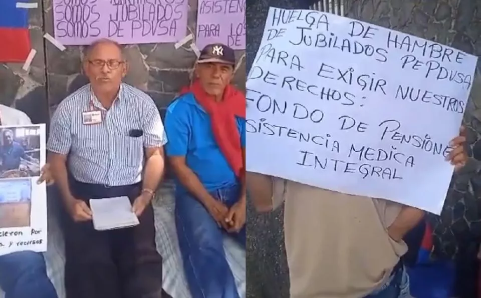 Jubilados de Pdvsa protestan en Maracaibo en apoyo a huelguistas