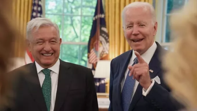 Joe Biden y Manuel López Obrador