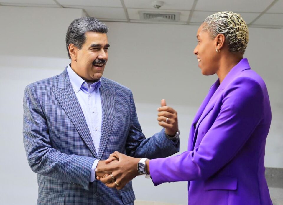 Nicolás Maduro y Yulimar Rojas