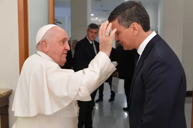 Papa Francisco y presidente de Paraguay