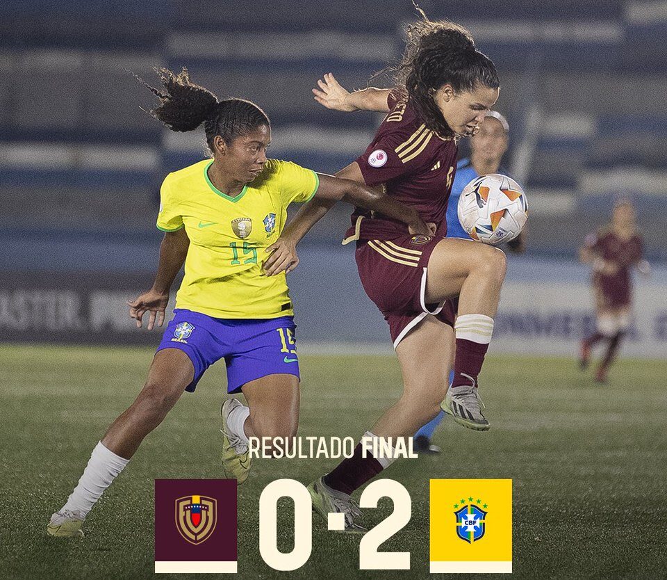 Vinotinto Sub20 femenina perdió ante Brasil 2-0