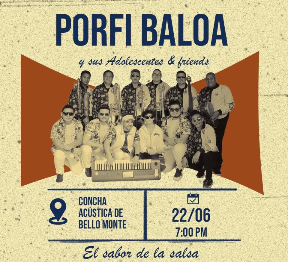 Porfi Baloa y sus Adolescentes & Friends se presentarán en Caracas