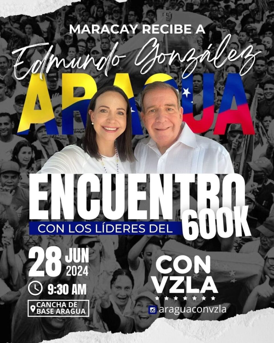 Edmundo González visitará Aragua el 28Jun +DETALLES