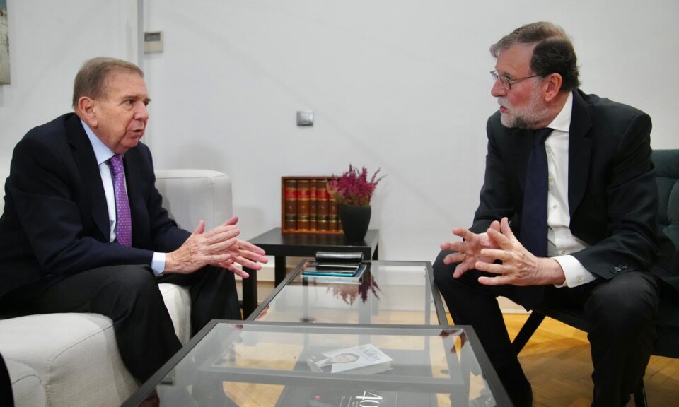 Edmundo González y Mariano Rajoy se reúnen en Madrid