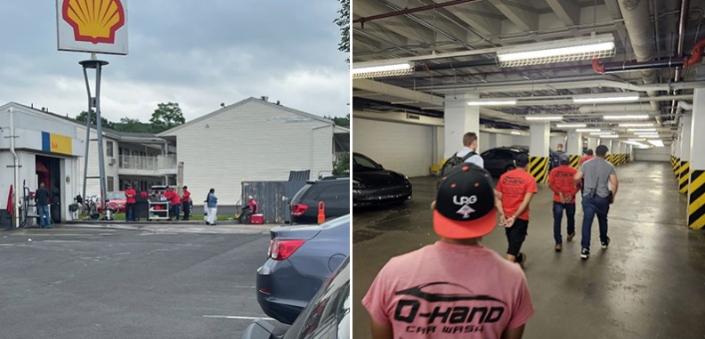ICE arrestó a cuatro inmigrantes de Guatemala en un negocio de lavado de vehículos en Connecticut